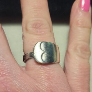 Elegant Silver Spoon Ring Size 8.5